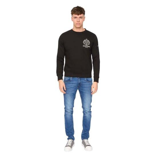 Duck and Cover Heren Stoneham Crew Neck Sweatshirt (Zwart) - Image 4