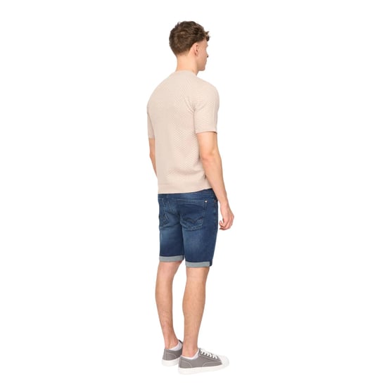 Duck and Cover Heren Mataso Gebreide T-Shirt (Stone) - Image 2