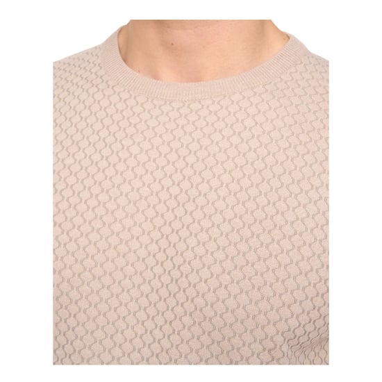 Duck and Cover Heren Mataso Gebreide T-Shirt (Stone) - Image 3