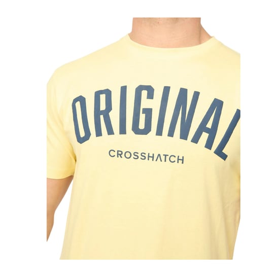 Crosshatch Heren Kensby T-Shirt (Geel) - Image 3