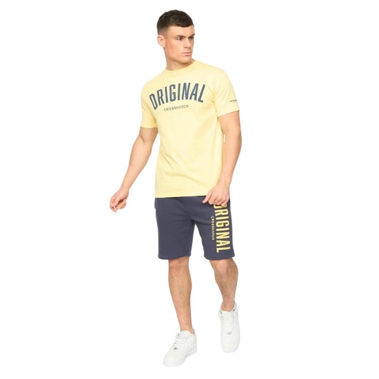 Crosshatch Heren Kensby T-Shirt (Geel) - Image 4