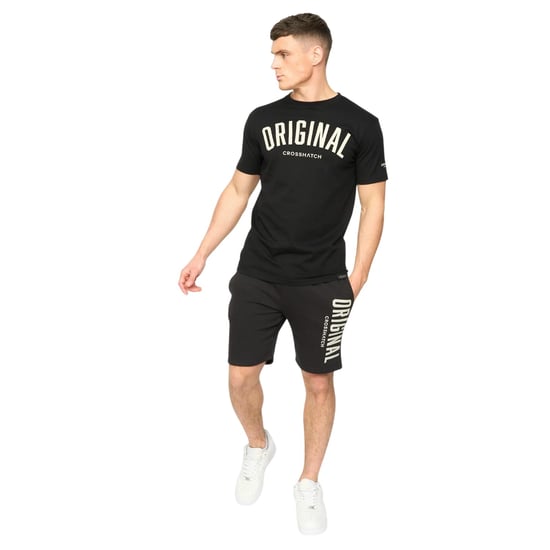 Crosshatch Heren Kensby T-Shirt (Zwart) - Image 4