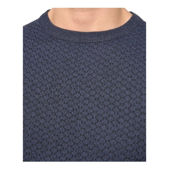 Duck and Cover Heren Mataso Gebreid T-Shirt (Slate Blue) - Image 3