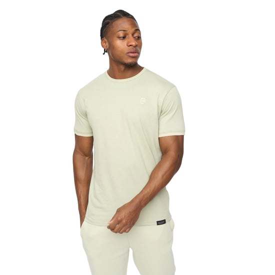 Crosshatch Mannen Preece T-Shirt (Licht Olijfgroen) - Image 1