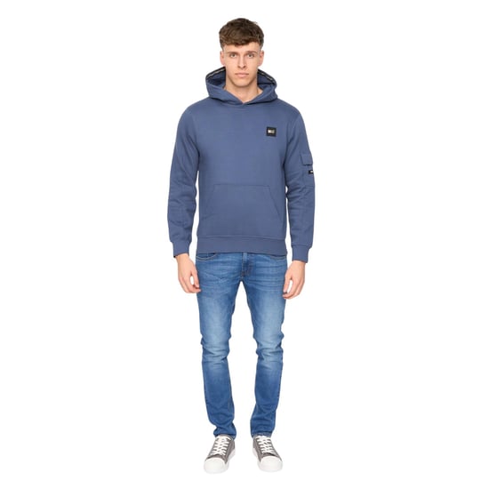 Duck and Cover Heren Wrentham Hoodie (Denim Blauw) - Image 4