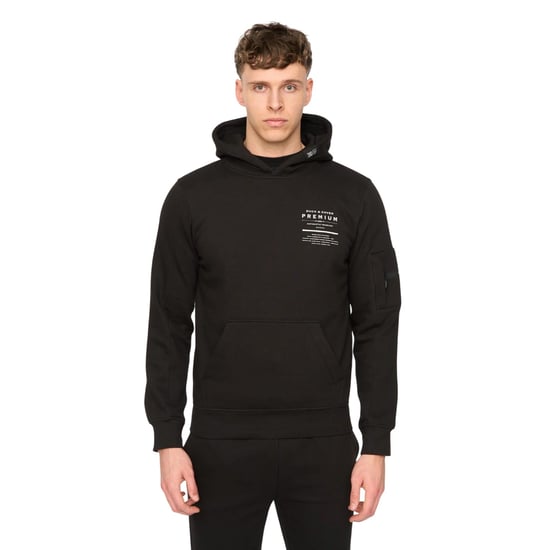 Duck and Cover Heren Rayland Hoodie (Zwart) - Image 1