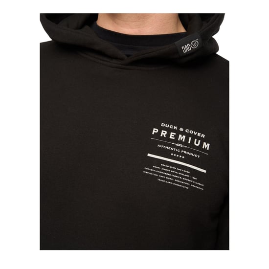 Duck and Cover Heren Rayland Hoodie (Zwart) - Image 3