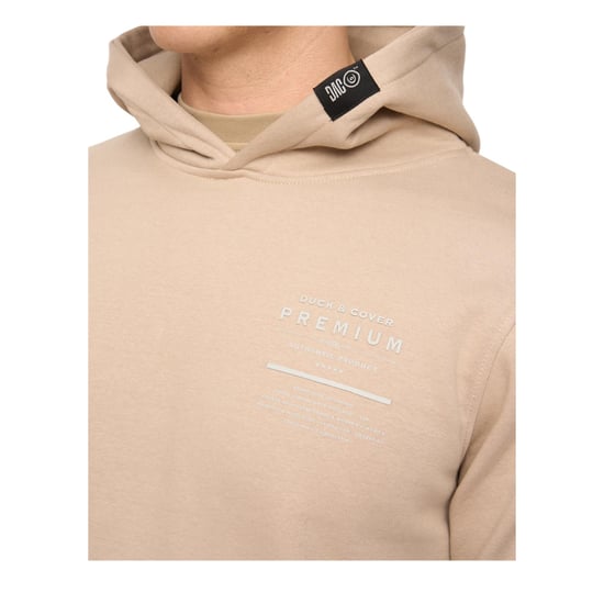 Duck and Cover Mannen Rayland Hoodie (Stone) - Image 3