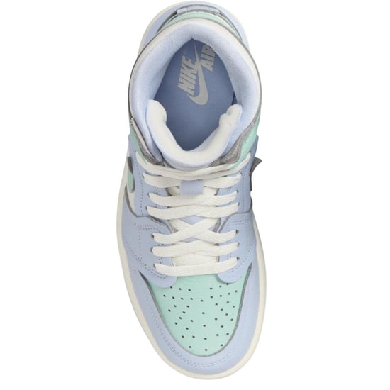 Nike Dames/Dames Air Jordan 1 Leren Hoge Tops Trainers (Lichtblauw) - Image 4