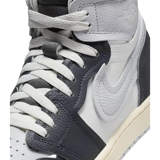 Nike Dames/Dames Air Jordan 1 Leren Hoge Tops Trainers (Zwart) - Image 3