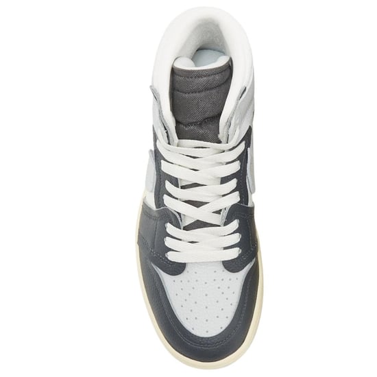 Nike Dames/Dames Air Jordan 1 Leren Hoge Tops Trainers (Zwart) - Image 4