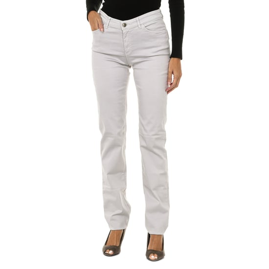 Regular fit stretchstof lange broek 6Y5J18-5N0RZ vrouw - Image 1