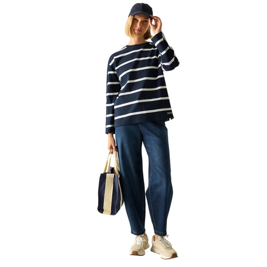 Regatta Dames Avira Sweatshirt (Marineblauw/Wit) - Image 4