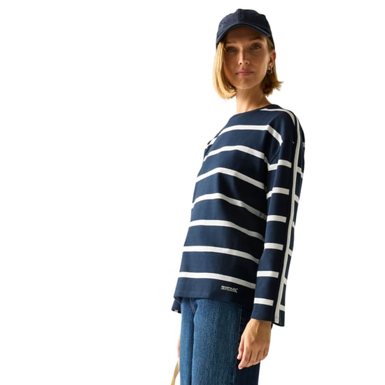 Regatta Dames Avira Sweatshirt (Marineblauw/Wit) - Image 5