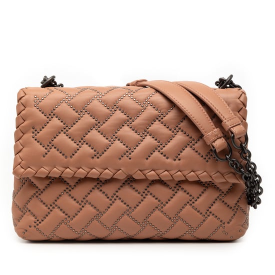 Tweedehands Kleine Nappa Intrecciato Studded Olimpia Schoudertas - Image 1