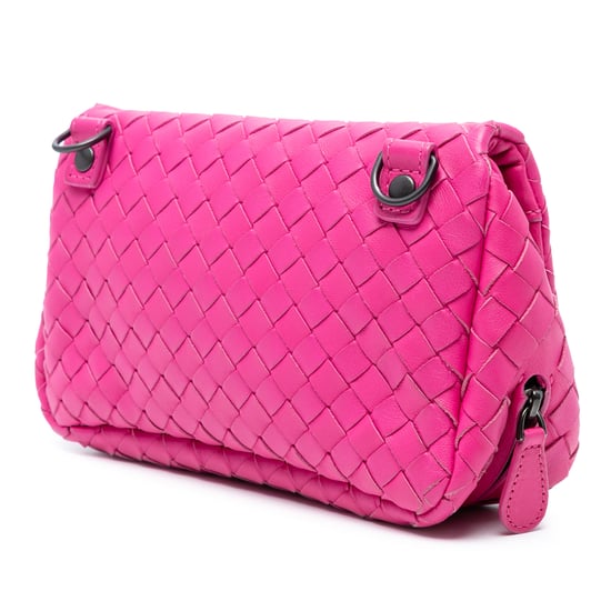 Tweedekans Mini Nappa Intrecciato Uitbreidbare Ketting Flap Crossbody - Image 2