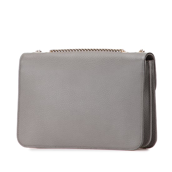 Tweedehands Medium Dollar Kalfskin Interlocking G Schoudertas - Image 2