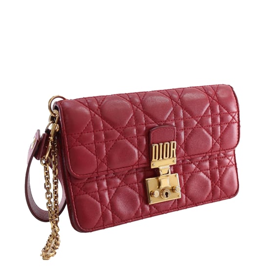 Tweedehands Lamsleer Cannage Dioraddict Pols Clutch - Image 2