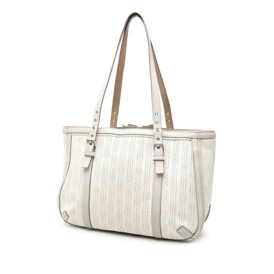 Tweedehands Anagram Perforated Coated Canvas Tote - Image 2