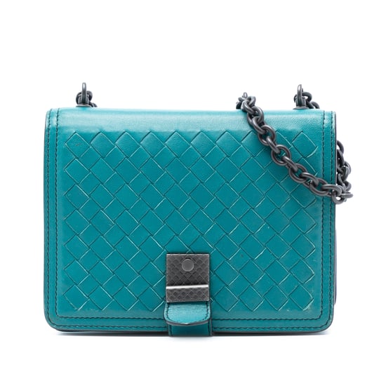 Tweedekans Mini Nappa Intrecciato Runway Schoudertas - Image 1