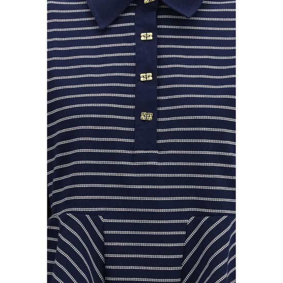 Ganni Blauwe Katoenen Polo Shirt - Image 3