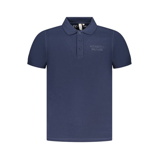 Accademia Militare Blauwe Katoenen Heren Polo - Image 1