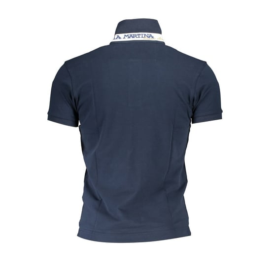 La Martina Blauw Katoenen Heren Polo Shirt - Image 2