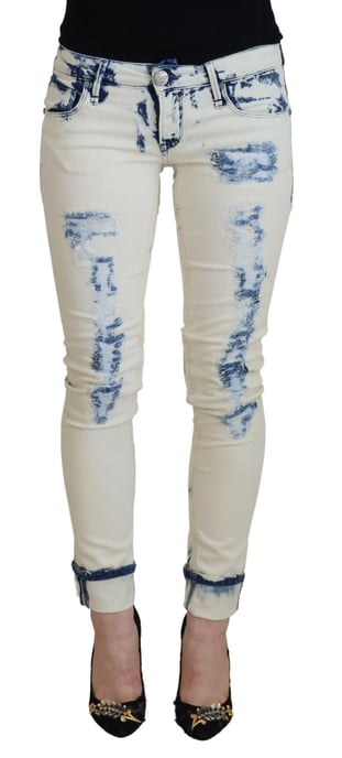 Versleten Skinny Jeans Bleach Wash - Image 1