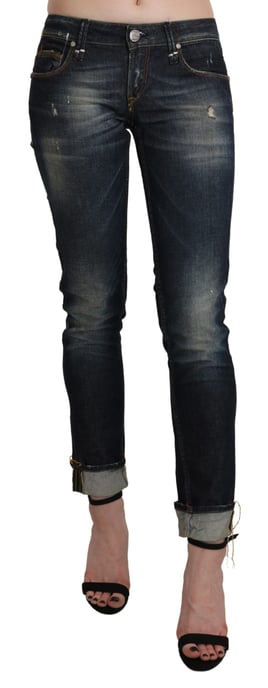 Acht Skinny Jeans met Versleten Afwerking - Image 1