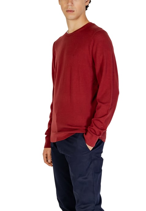 Ronde Hals Sweatshirt Effen Bordeaux - Image 3