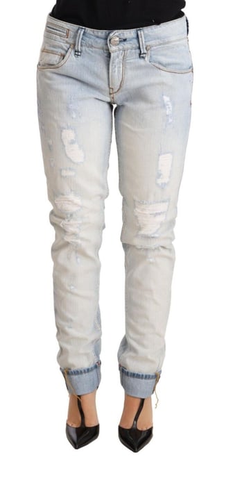 Acht Versleten Jeans Recht Model - Image 1