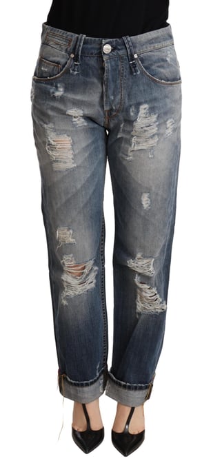 Boyfriend Jeans Versleten Gescheurd - Image 1