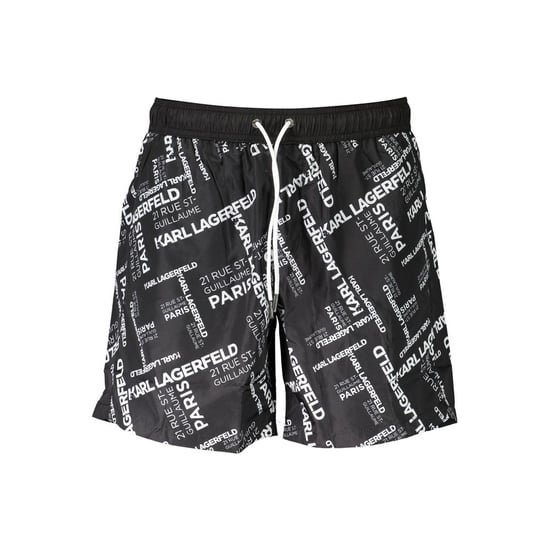 Karl Lagerfeld Zwarte Polyester Mannen Zwemshort - Image 1