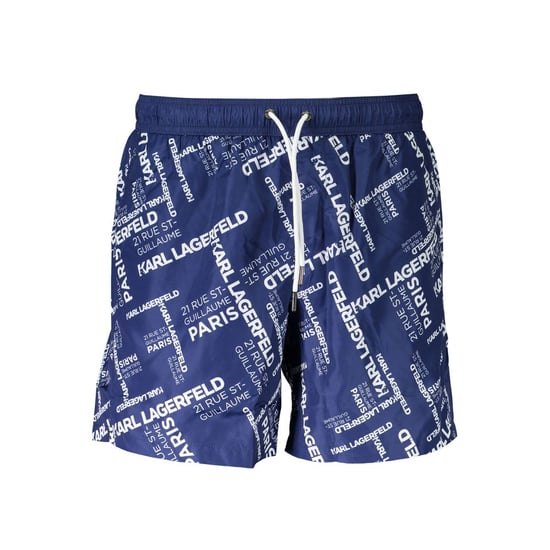 Karl Lagerfeld Blu Polyester Heren Zwem Boxer - Image 1
