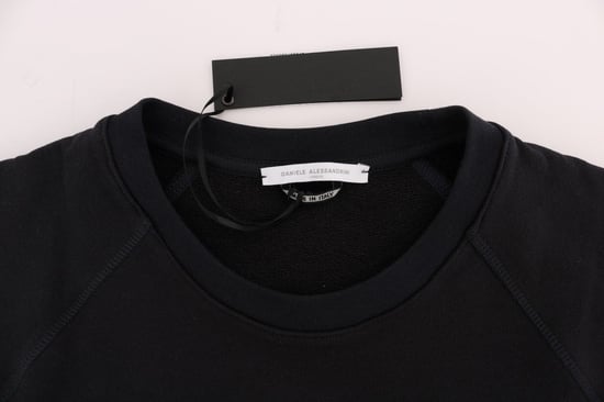 Daniele Alessandrini Blauwe Crewneck Katoenen Trui - Image 5