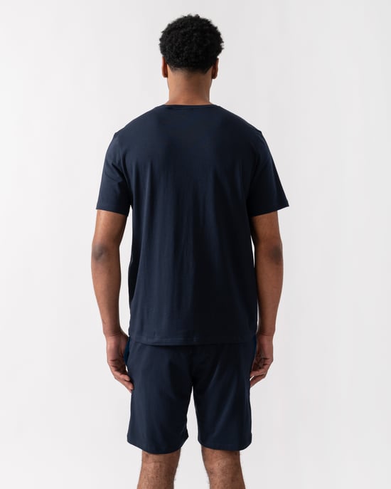 Mix&Match met Geborduurd Logo T-Shirt in Marineblauw - Image 2