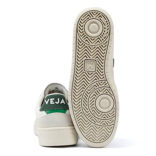 Veja V-90 Leather Heren Wit/Groen Sportschoenen - Image 4
