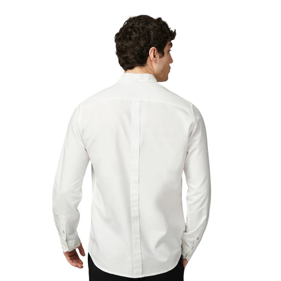 Ben Sherman Heren Signature Oxford overhemd met lange mouwen (Wit) - Image 2