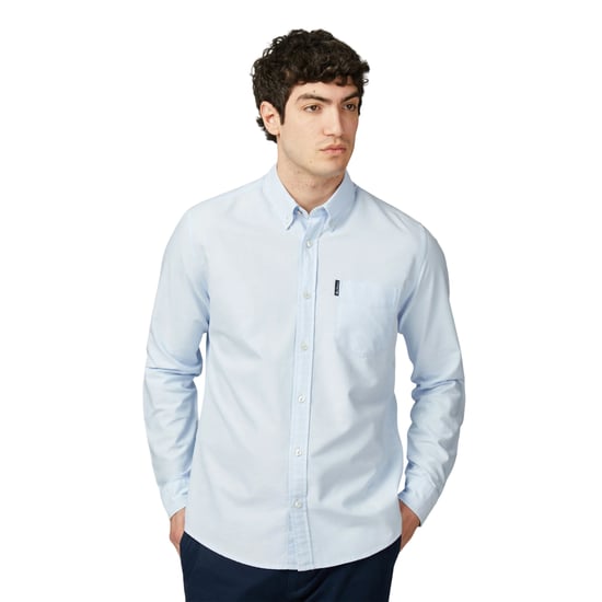 Ben Sherman Heren Signature Oxford overhemd met lange mouwen (Sky) - Image 1