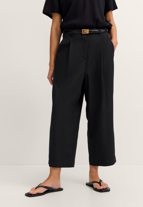 Bugatti Damen Vrijetijdsbroek Modern Fit met bandplooien - Image 1