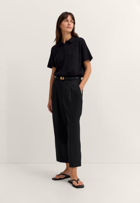 Bugatti Damen Vrijetijdsbroek Modern Fit met bandplooien - Image 4