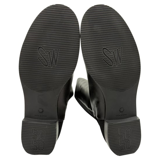 Stuart Weitzman 5050 overknee laarzen in zwart leer en suède. - Image 6