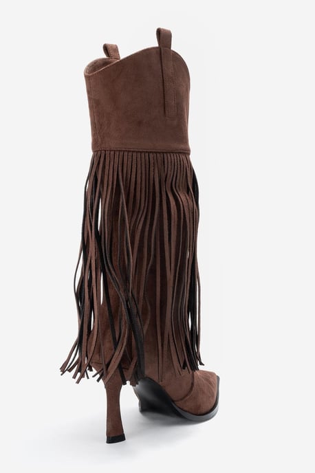 Gueras Fringe Spitse Neus Laars (Dames) - Image 5