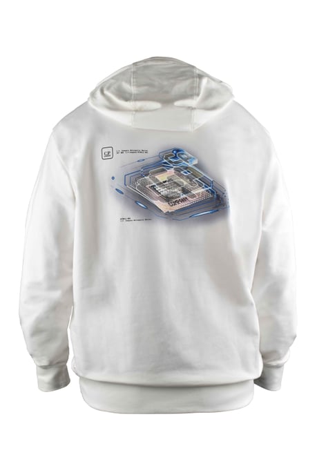 C.P. Company Sweater Hoodie Wit - Image 2