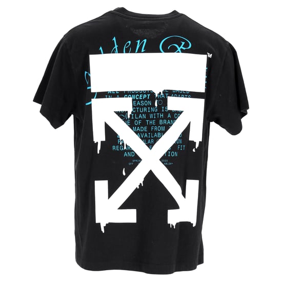 Off-White T-shirt met druipende pijlen in zwart katoen. - Image 3