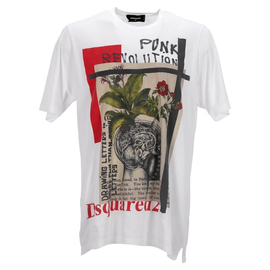 Dsquared2 bedrukt T-shirt van wit katoen - Image 1