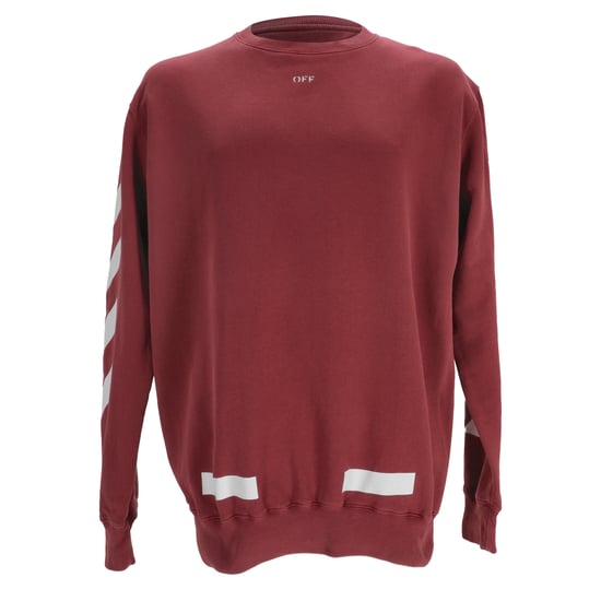 Off-White Diagonal Sweatshirt in rood katoen - Image 1