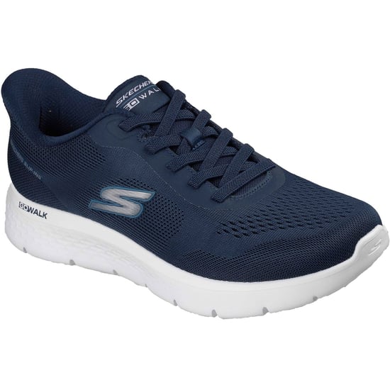 Skechers Go Walk Flex Polyester Heren Navy Sportschoenen - Image 1