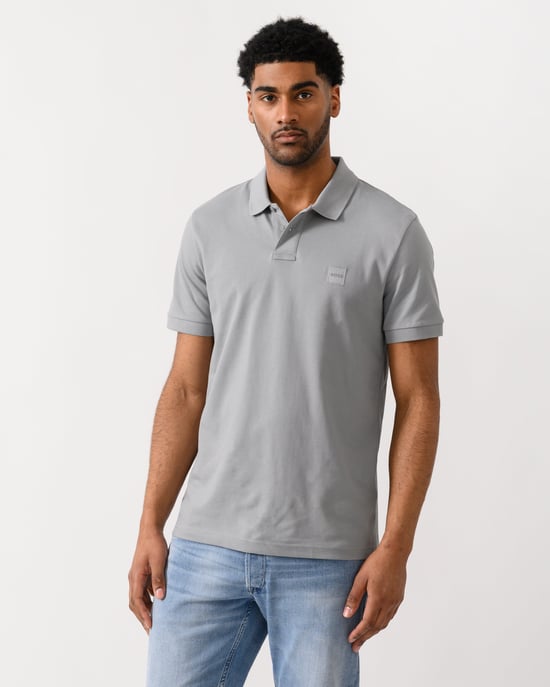 Passenger Slim-Fit Polo Hemd in Grijs - Image 1