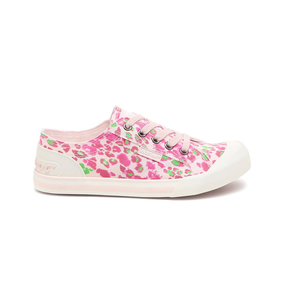 Rocket Dog Jazzin Snap Dames Canvas Sneakers Roze Multi - Image 1